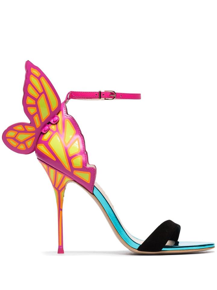 Sophia Webster Multicoloured Chiara 100 Butterfly Heel Leather Sandals