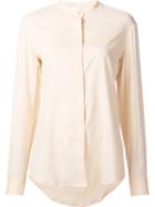 Lemaire Band Collar Shirt, Women's, Size: 40, Yellow/orange, Silk/spandex/elastane/virgin Wool