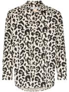 Eytys Donovan Leopard Print Cotton Shirt - Neutrals