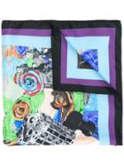 Marni City Printed Neck Scarf - Blue