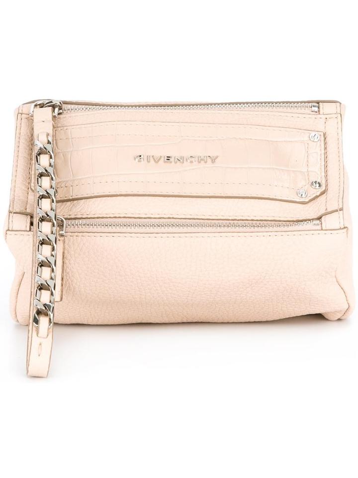 Givenchy Pandora Clutch, Women's, Pink/purple, Calf Leather