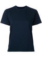 Muveil - Heart Pocket T-shirt - Women - Cotton - 36, Blue, Cotton