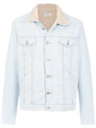 Egrey Shearling Jean Jacket - Blue