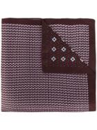 Ermenegildo Zegna Printed Pocket Square - Red