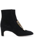 Sergio Rossi Studded Trim Boots - Black