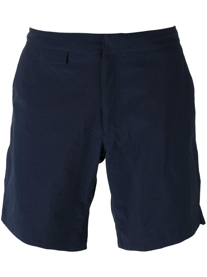Sunspel Classic Swim Shorts, Men's, Size: 32, Blue, Polyamide/polyester