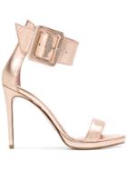 Anna F. Wide Ankle Strap Sandals - Pink & Purple