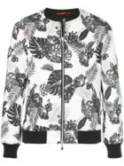 Loveless Floral Print Bomber Jacket - White