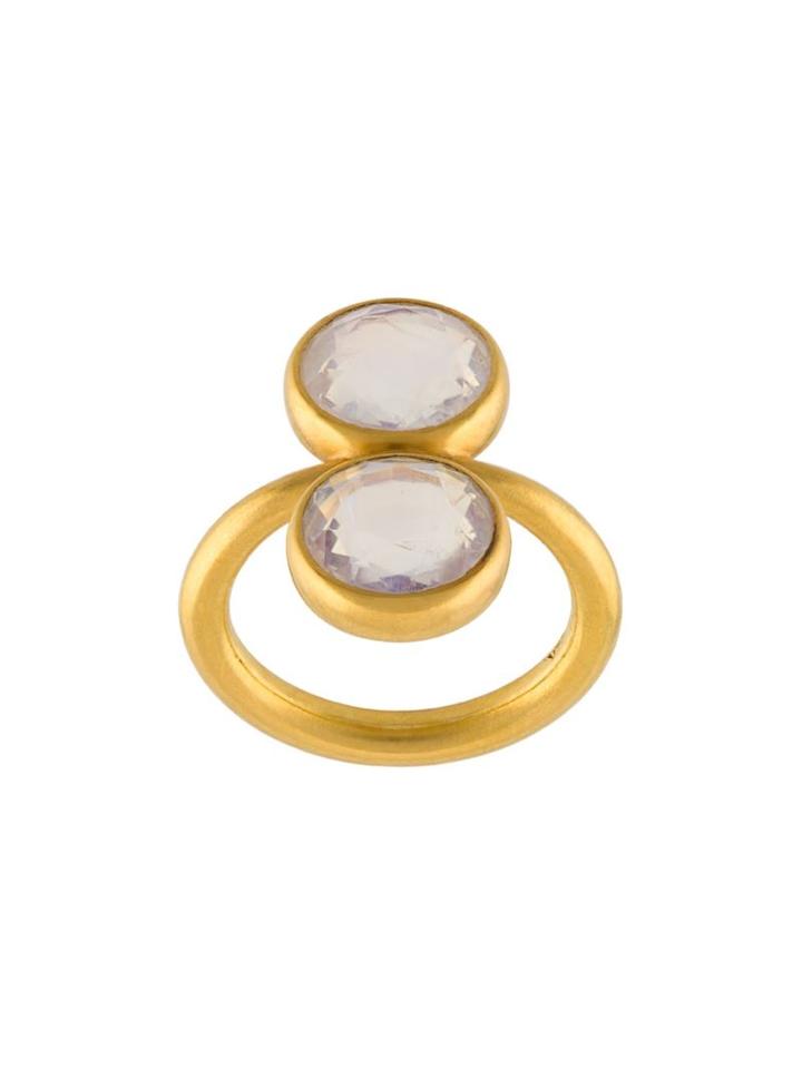 Marie Helene De Taillac 22kt Gold Double Circles Ring