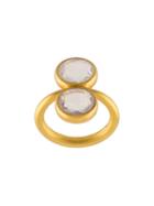 Marie Helene De Taillac 22kt Gold Double Circles Ring