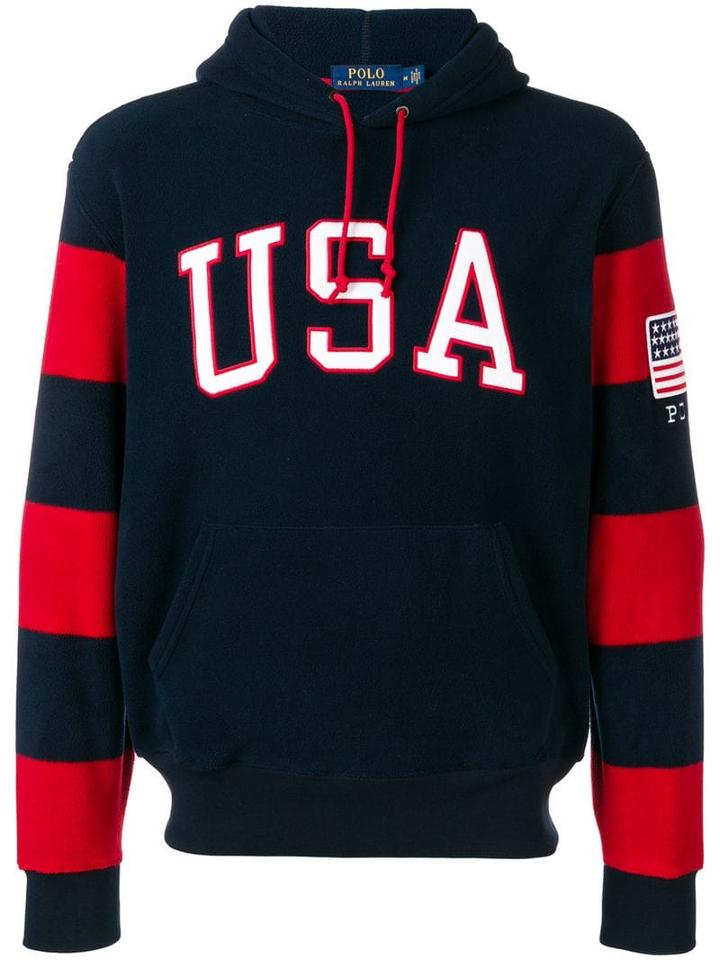 Polo Ralph Lauren Usa Hoodie - Blue