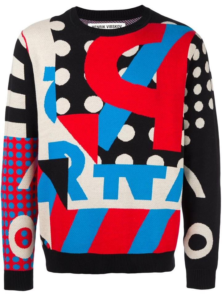 Henrik Vibskov 'ps' Print Jumper