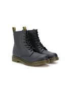 Dr. Martens Kids Teen Amphibian Ankle Boots - Black