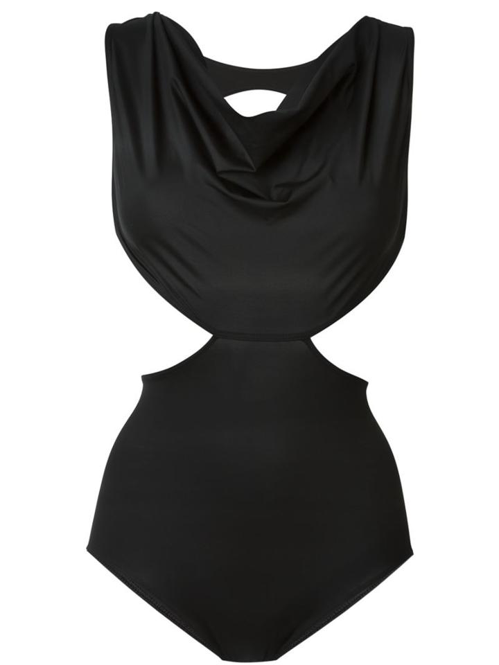 Rick Owens Cut-out Swimsuit, Women's, Size: 40, Black, Polyamide/spandex/elastane