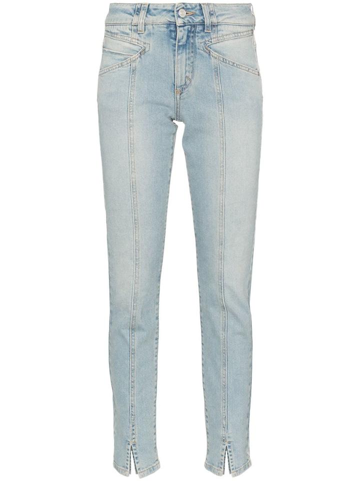 Givenchy Visible Seam Straight-leg Jeans - Blue