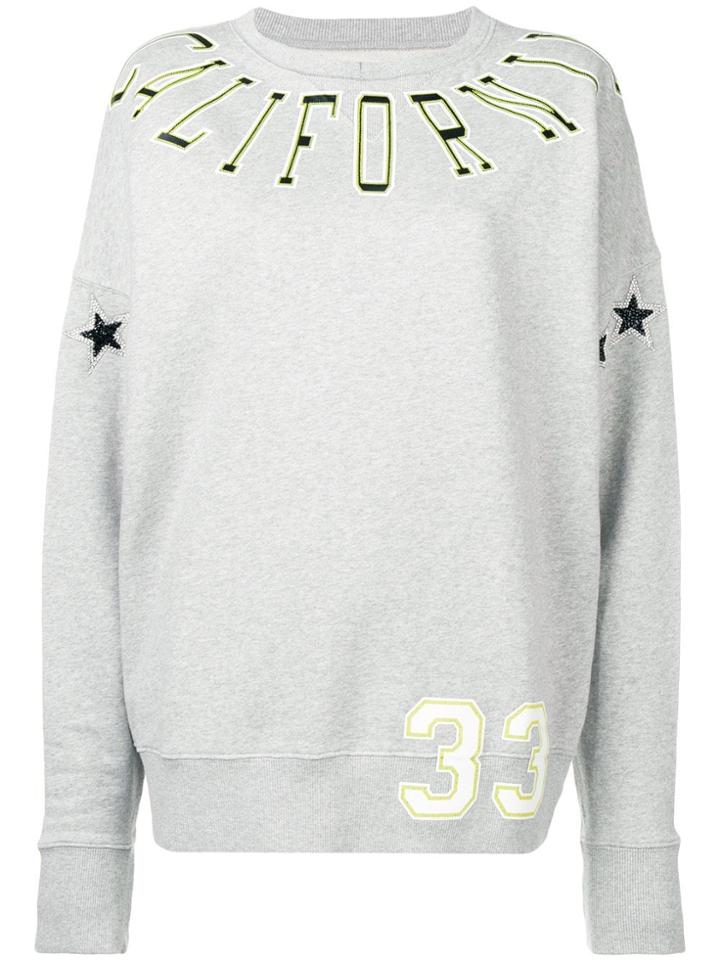 Faith Connexion Oversized Printed Sweatshirt - Grey