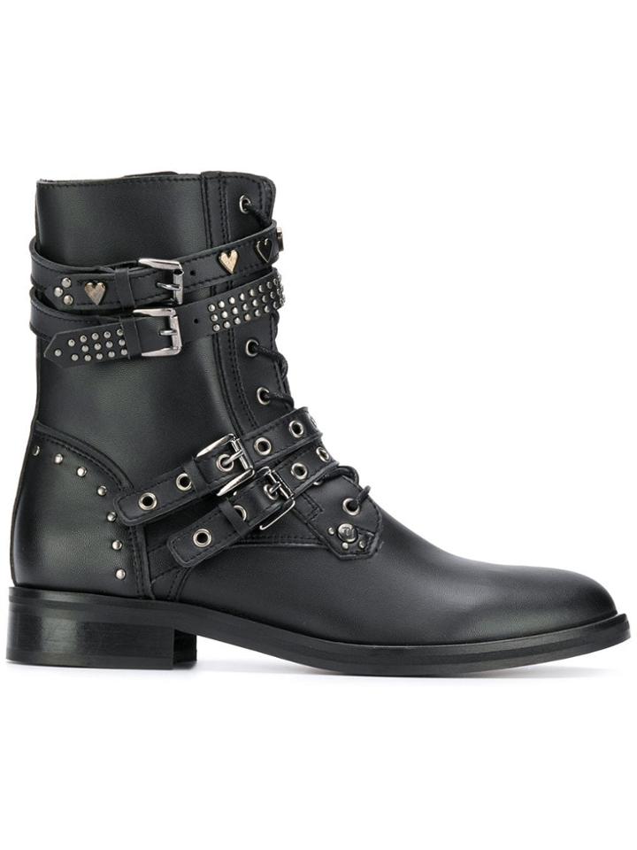 Trussardi Jeans Side Zip Boots - Black