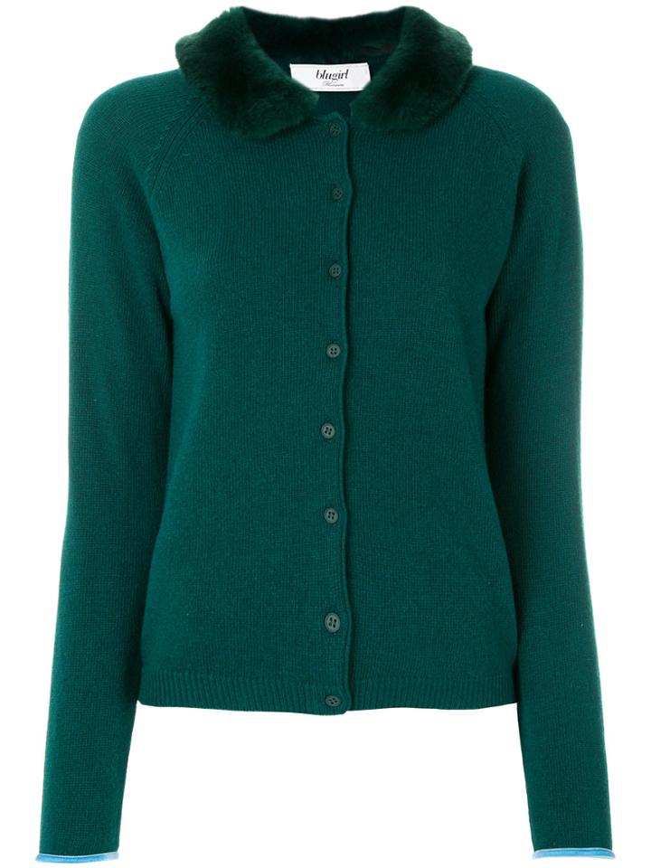 Blugirl Collar Detail Cardigan - Green