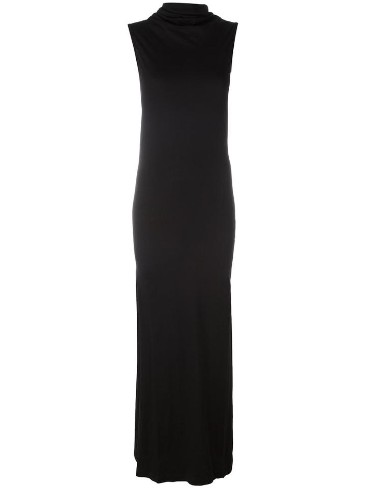 Rick Owens Drkshdw V-back Gown, Women's, Size: Small, Black, Cotton