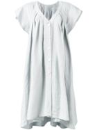 Tsumori Chisato - Buttoned Dress - Women - Linen/flax/polyester - M, Women's, Grey, Linen/flax/polyester