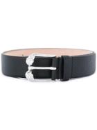 Alexander Mcqueen Skull Buckle Belt - Black