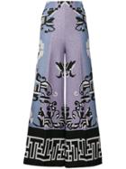 Circus Hotel Glitter Palazzo Pants - Blue