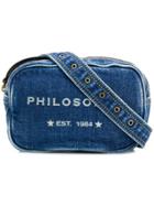 Philosophy Di Lorenzo Serafini Logo Denim Belt Bag - Blue