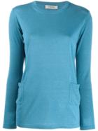 's Max Mara Classic Pullover With Pockets - Blue