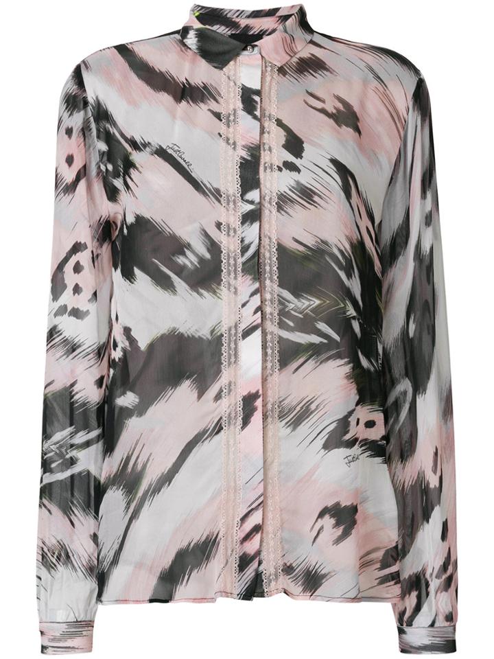 Just Cavalli Animal Print Shirt - Pink & Purple