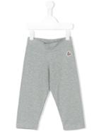 Moncler Kids - Embroidered Logo Sweatpants - Kids - Cotton/spandex/elastane - 10 Yrs, Girl's, Grey