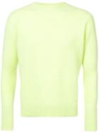 The Elder Statesman Simple Crew Neck Sweater - Yellow