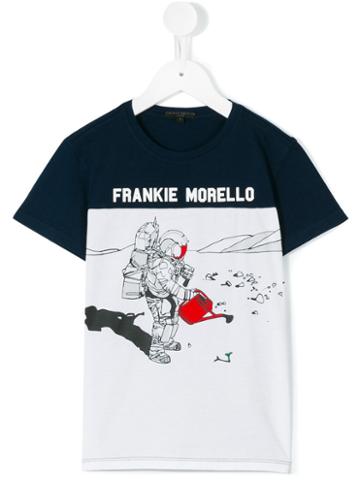 Frankie Morello Kids - Logo Print T-shirt - Kids - Cotton - 2 Yrs, Blue