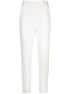 Tibi High-waisted Tailored Trousers - White
