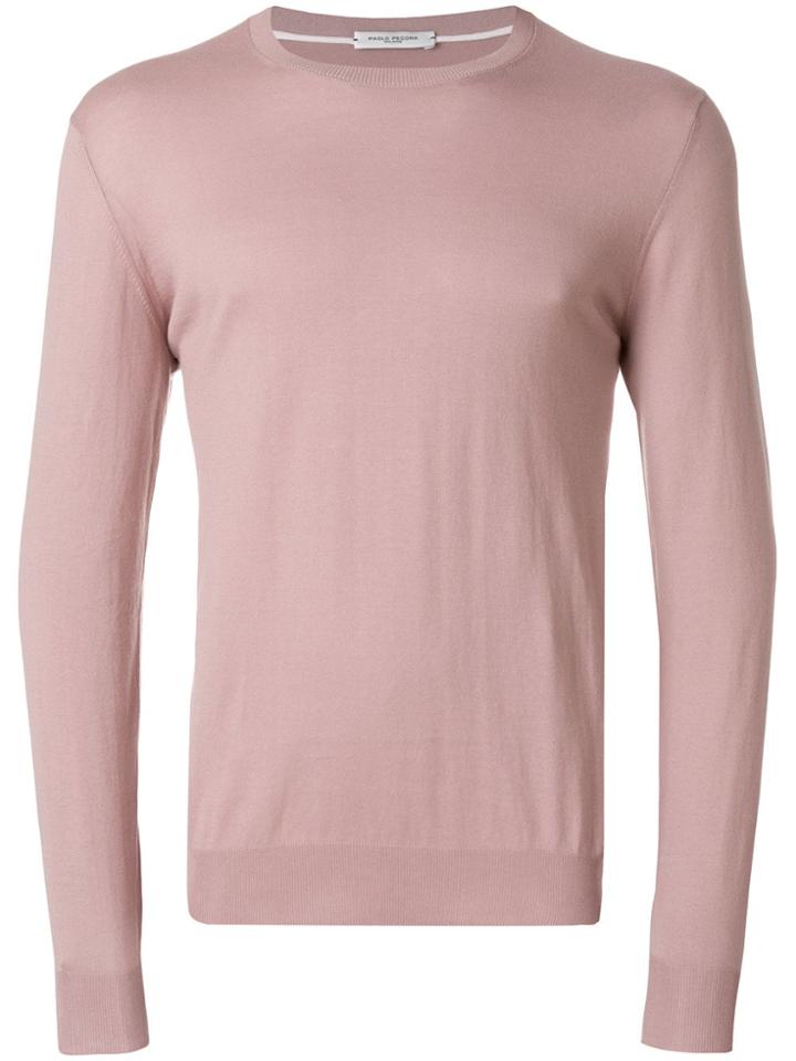Paolo Pecora Crew Neck Sweater - Pink