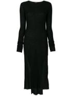 Balmain Knitted Midi Dress - Black