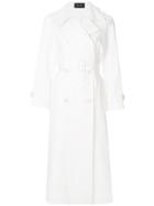 Simone Rocha Double Breasted Trench Coat - White