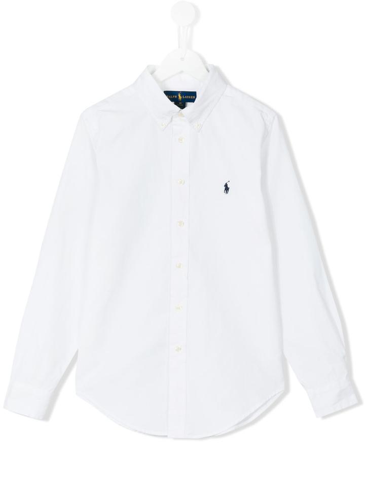 Ralph Lauren Kids - Teen Oxford Shirt - Kids - Cotton - 14 Yrs, White