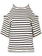 Sonia Rykiel Cut-out Shoulder T-shirt - Nude & Neutrals
