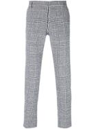 Entre Amis Houndstooth Patterned Trousers - Nude & Neutrals