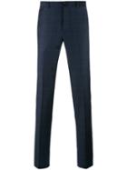 Ps By Paul Smith Plaid Tailored Trousers, Men's, Size: 30, Blue, Wool