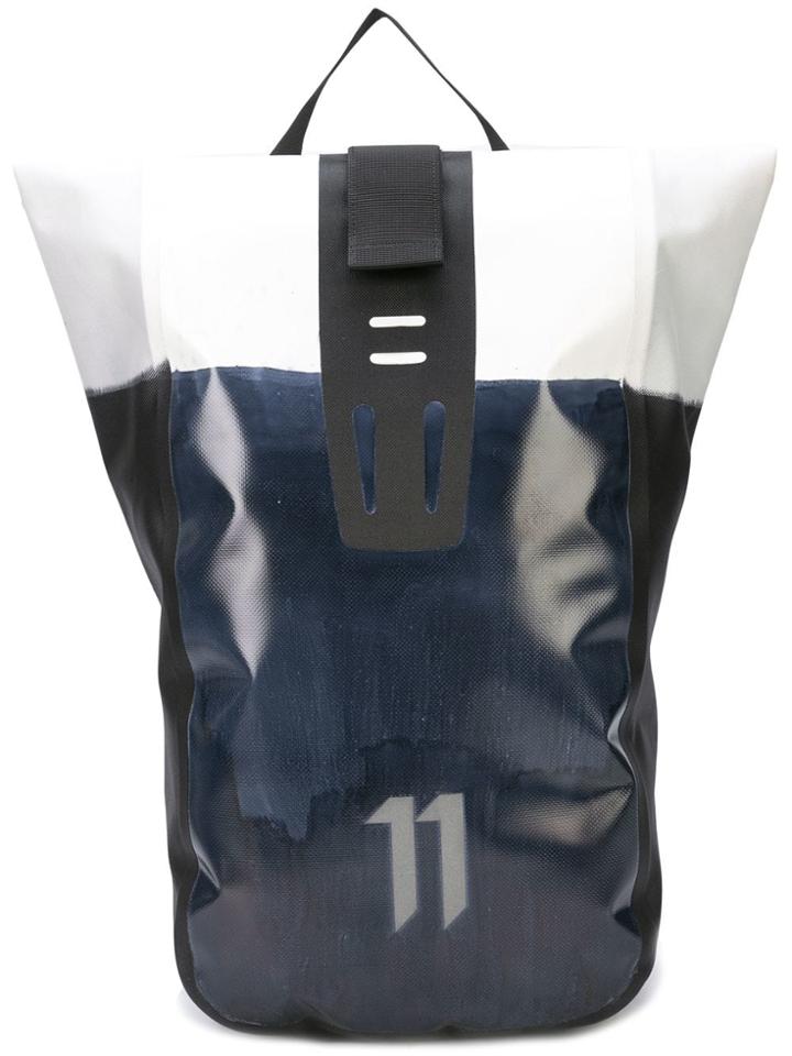 11 By Boris Bidjan Saberi Logo Detail Backpack - White