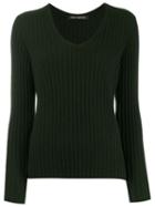 Iris Von Arnim Long-sleeve Fitted Sweater - Green
