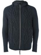 Duvetica 'adanedhel' Knit Jacket, Men's, Size: 52, Grey, Virgin Wool/polyamide/polyurethane/feather Down