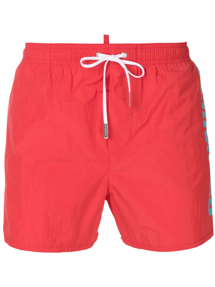 Dsquared2 Drawstring Fitted Swim Shorts