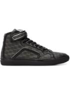 Pierre Hardy Cube Hi-top Sneakers, Men's, Size: 43, Black, Leather/nappa Leather/rubber