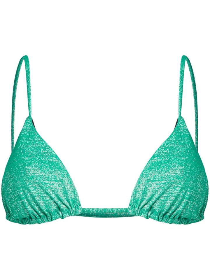 Mc2 Saint Barth Janet Glitter Bikini Top - Green