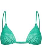 Mc2 Saint Barth Janet Glitter Bikini Top - Green