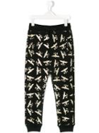 Boy London - Metallic Logo Print Sweatpants - Kids - Cotton/spandex/elastane - 11 Yrs, Black