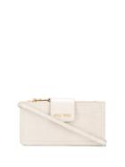 Miu Miu Crocodile Effect Wallet - Neutrals