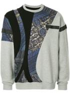 Yoshiokubo Multi-pattern Sweatshirt - Blue